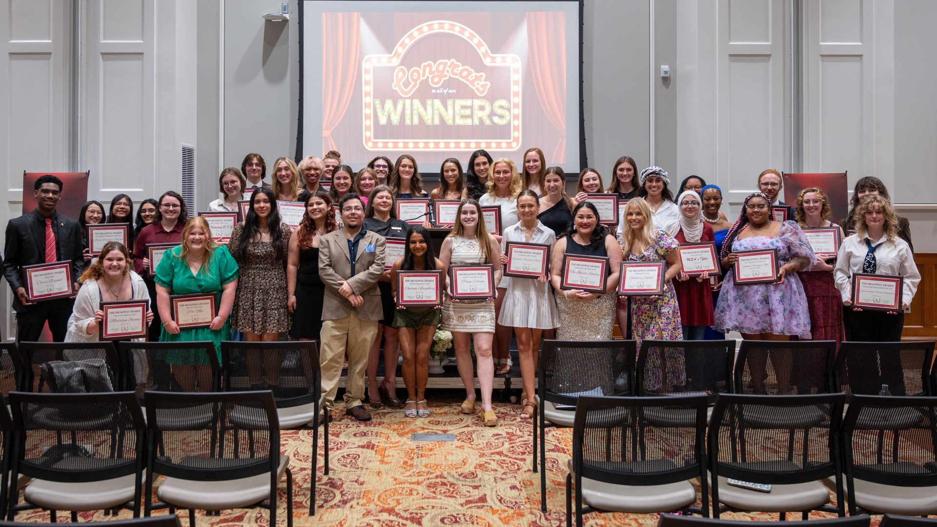 Winners at Transylvania's 2024 Broadway Awards were selected from 230 submissions in 30 categories.