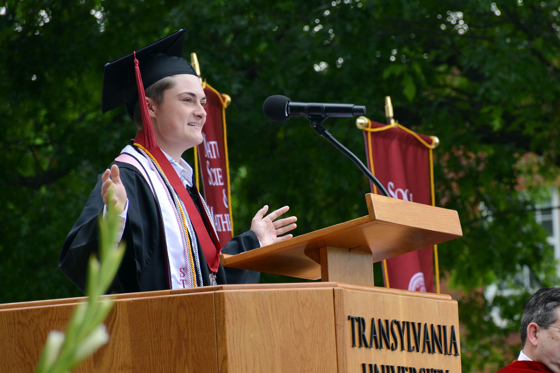 Transylvania student commencement speaker challenges Class of 2024 to “pass on the light”