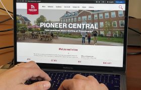 A computer screen showing the Pioneer Central website.