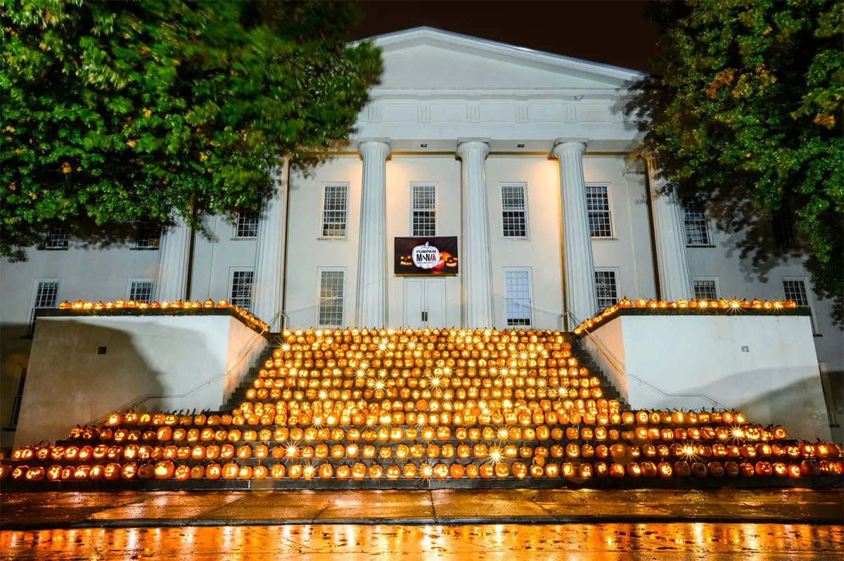 jack-o'-lantern display