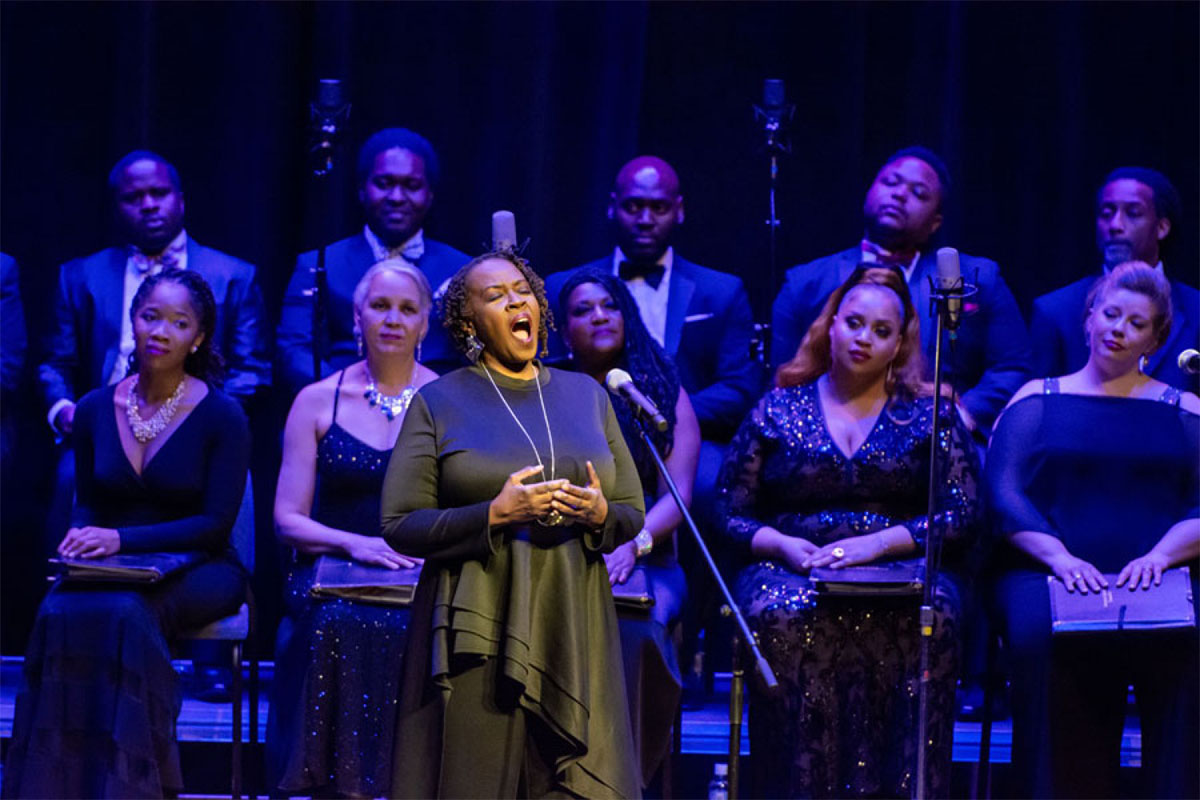 singers on stage