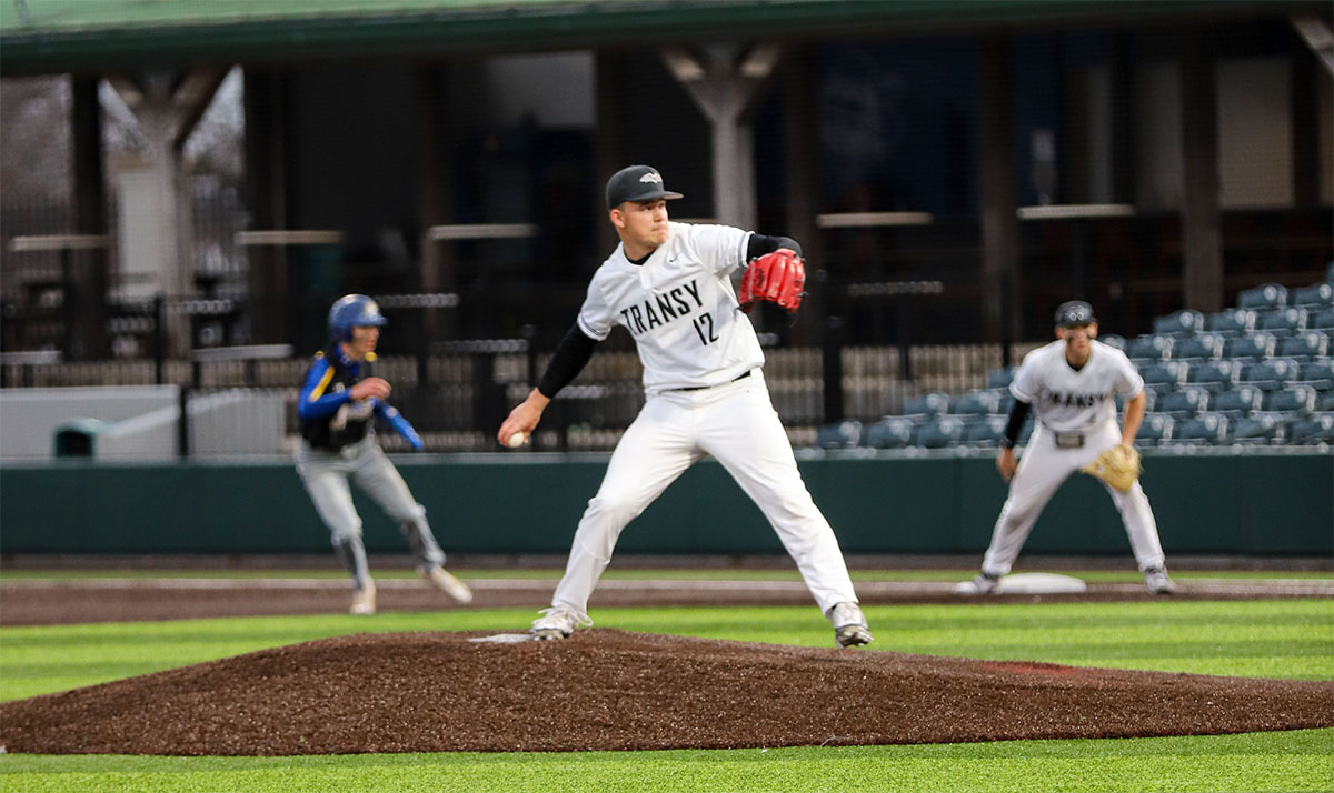 baseball pitcher and other players