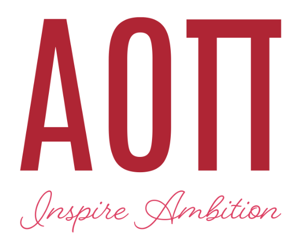 Alpha Omicron Pi | inspire Ambition logo
