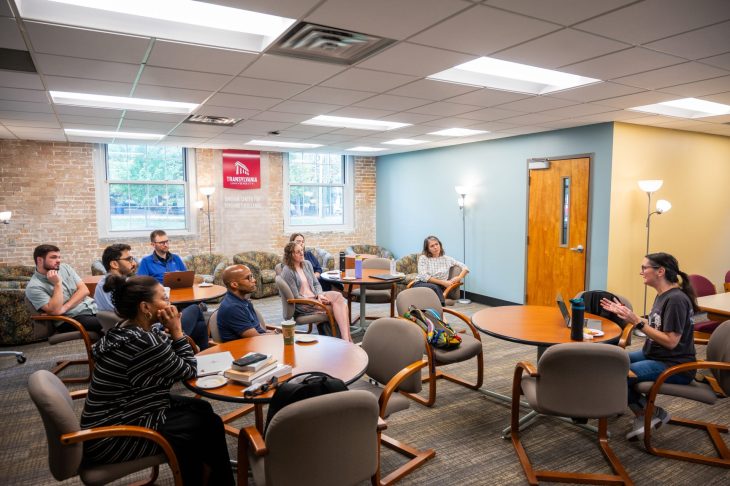 new faculty roundtable gathering