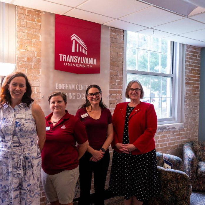 professors and academic dean at bingham center opening ceremony